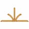 Ekena Millwork Richland Rough Sawn Timber Gable Bracket, Western Red Cedar, 108"W x 54"H x 2"D x 6"F, 12/12 Pitch GBW108X54X0206RIC00RWR - alternate 1